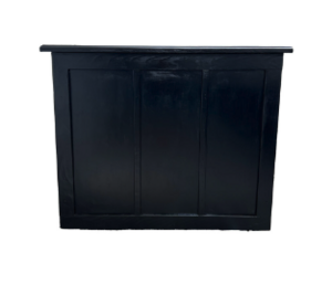 Black Wood Bar 4 ft rental Los Angeles, CA