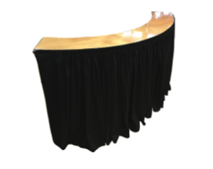 Serpentine Bar with Skirt 6ft rental Los Angeles, CA