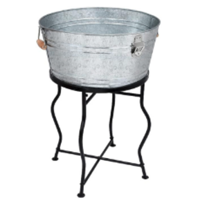 Galvanized Beverage Tub with Stand rental Los Angeles, CA