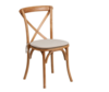 Oak Cross Back Chair rental in Los Angeles, CA