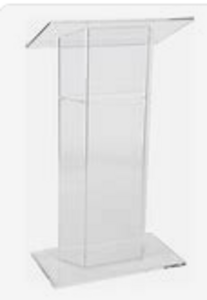 Clear Acrylic Podium rental Los Angeles, CA
