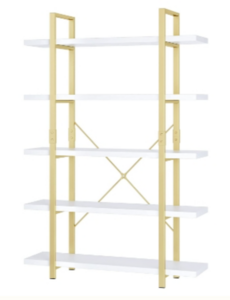 White and Gold Shelf rental San Diego, CA