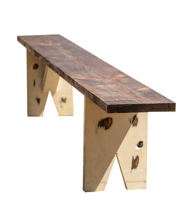 White Antique Bench rental Austin, TX
