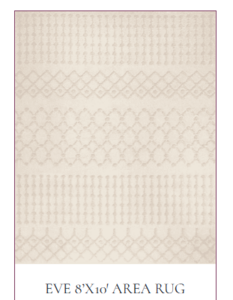 Eve area rug rental Miami-Ft. Lauderdale, FL