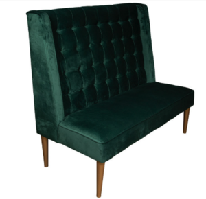 Green Tufted Loveseat rental Atlanta, GA