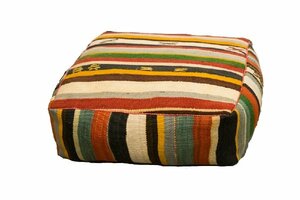 Multi Striped Floor Cushion rental Denver, CO