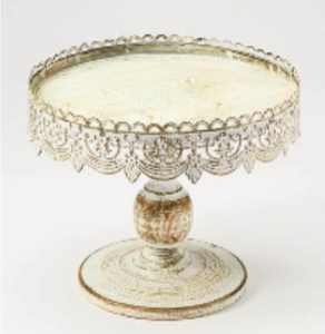 Antique White Cake Stand rental Salt Lake City, UT