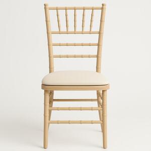 Natural Chiavari Chair with Pad rental Denver, CO