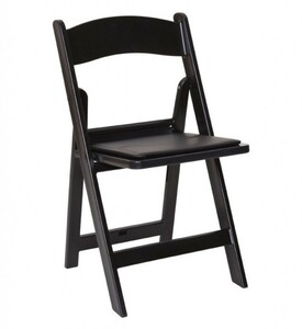 Black Padded Folding Chair rental Philadelphia, PA