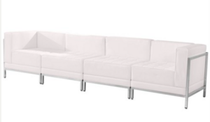 Contemporary White Leather Set rental Baltimore, MD