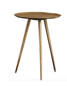 Gold Metal End Table rental Denver, CO