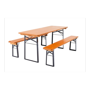 Brown Table and Bench Set rental Salt Lake City, UT