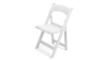 White Resin Folding Chair rental in Austin, TX