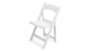 White Resin Folding Chair rental in Austin, TX
