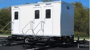 3 Stall Luxury Restroom Trailer rental in Denver, CO