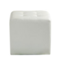 White Leather Ottoman rental in Austin, TX