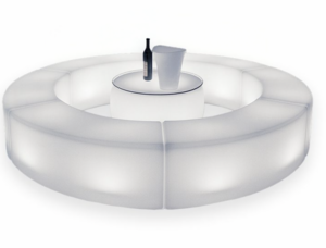 LED Serpentine Bench rental Miami-Ft. Lauderdale, FL