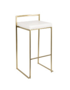 Contemporary Gold Barstool rental Miami-Ft. Lauderdale, FL