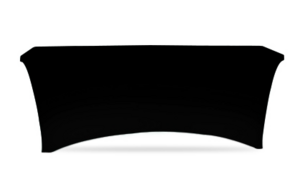 Spandex linen for 8' rectangle banquet  table rental Miami-Ft. Lauderdale, FL