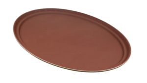 Oval Waiter Tray Brown 27" rental Austin, TX