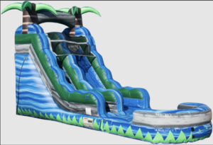 15' Blue Crush Water slide rental Miami-Ft. Lauderdale, FL