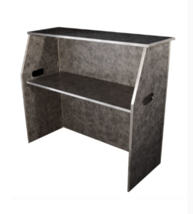 Pewter Brushed Portable Bar rental Austin, TX