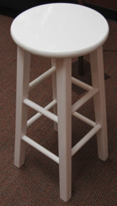Barstool – White Wooden rental in New York, NY