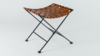 Square Woven Leather Stool rental in Los Angeles, CA
