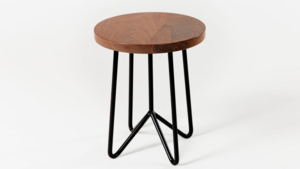 Wooden Cafe Stool with Walnut Top  rental in Los Angeles, CA