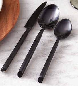 Capri Black Flatware rental Los Angeles, CA