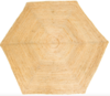 Hexagon Jute Large Rug rental in Los Angeles, CA