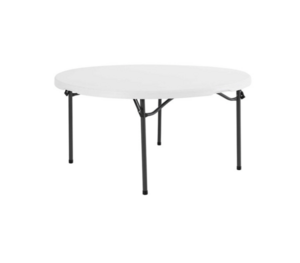 60" White Round Table rental Chicago, IL