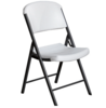 Curved White Plastic Folding Chair rental in Chicago, IL