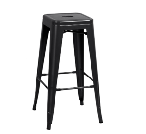 Black Metal Bar Stool rental Chicago, IL