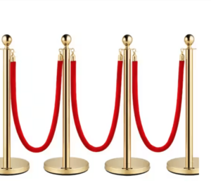 Gold Stainless Steel Stanchions rental Chicago, IL