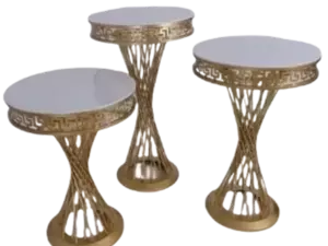 Gold Spiral Pedestals rental New York, NY