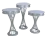 Silver Spiral Pedestals rental in New York, NY