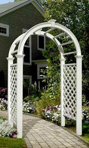White Wooden Wedding Arch rental Chicago, IL