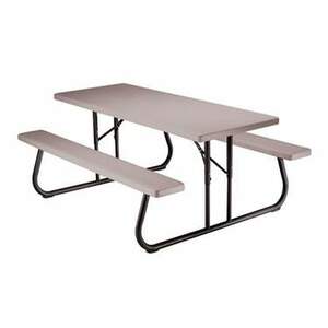 6' Plastic Grey Picnic Table rental Chicago, IL