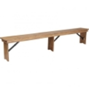Antique Rustic Wood 8' Bench rental Chicago, IL