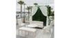 Ivory Tufted Bench rental in San Diego, CA