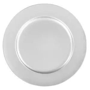 Grey Acrylic Charger rental San Diego, CA