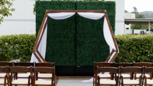 Hexagon Wood Arch rental San Diego, CA