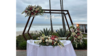 Hexagon Wood Arch rental in San Diego, CA