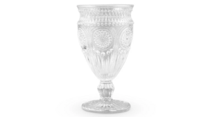 Clear Medallion Water Goblet rental San Diego, CA