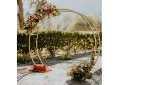 Gold Round Metal Arch rental San Diego, CA