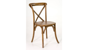 Chestnut Wooden Crossback Chair rental San Diego, CA