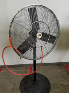 Misting fan with water attachment rental Chicago, IL