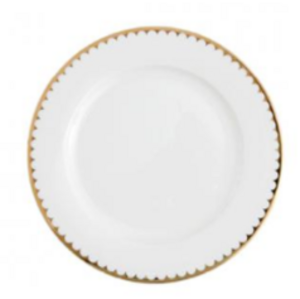 White with gold rim Bread Plate rental San Francisco-Oakland-San Jose, CA