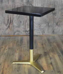 Matte Black & Gold Cocktail Table rental Austin, TX